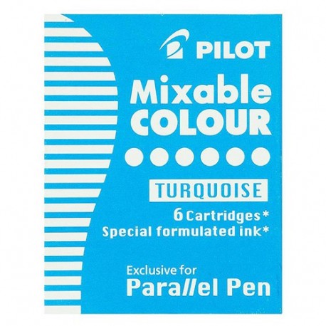 CARTUCCE PARALLEL PEN 6PZ PILOT TURCHESE