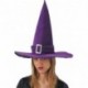 CAPPELLO STREGA IN VELLUTO VIOLA CON FIB