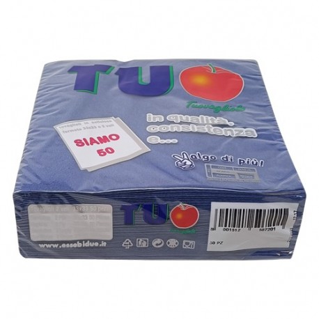 TOVAGLIOLI 33X33 2V BLU -00700700BLU
