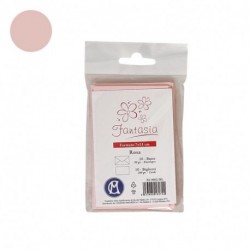 BIGLIETTI+BUSTE 10/10 7X11 ROSA BLISTER
