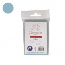 BIGLIETTI+BUSTE 10/10 7X11 CELESTE