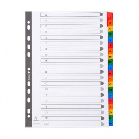 DIVISORI A-Z A4  TASTI COLORATI CART. BI