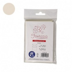 BIGLIETTI+BUSTE 10/10 9X14 AVORIO