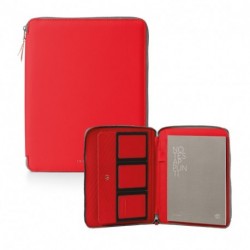 PORTABLOCCO DOX CON ZIP IN ECOP. ROSSO