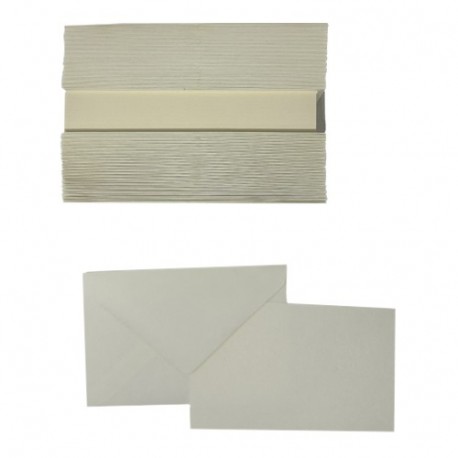 BIGLIETTI+BUSTE 100/100 9X14 F9 AVORIO