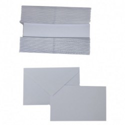 BIGLIETTI+BUSTE 100/100 9X14 F9 BIANCO