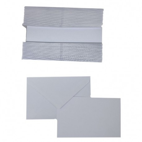 BIGLIETTI+BUSTE 100/100 9X14 F9 BIANCO