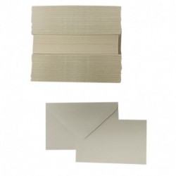 BIGLIETTI+BUSTE 100/100 7X11 F4 AVORIO
