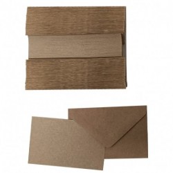 BIGLIETTI+BUSTE 100/100 7X11 F9 AVANA