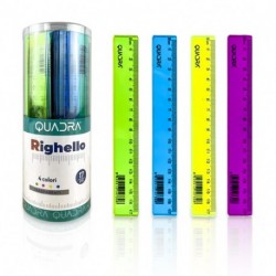 RIGHELLI PLASTICA TQ 17CM 48PZ.  11029