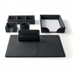 SERVIZIO  DA SCRIVANIA BOX 6PZ. NERO