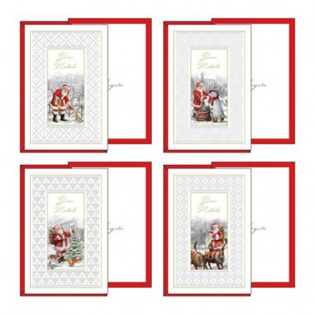 BIGLIETTO BABBI NATALE E CORNICI -