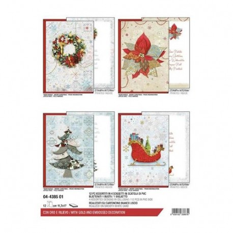 BIGLIETTO DECORI DI NATALE - 04438501
