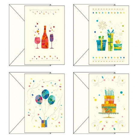 BIGLIETTO COMPLEANNO MOSAICO SENZA TESTO
