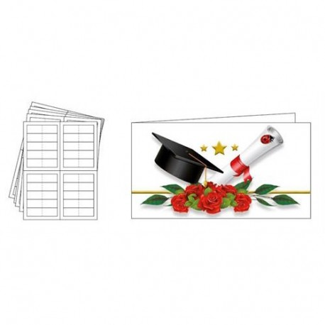 CARTONCINO PER BOMBONIERE LAUREA100PZ