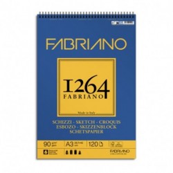 1264 BLOCCO FABRIANO SCHIZZI A3 SPI.LC.