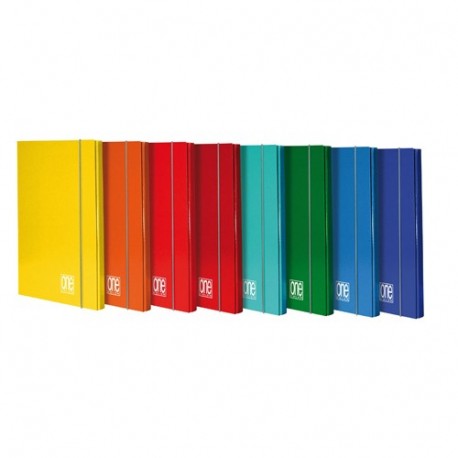 CARTELLINA 3L C/ELASTICO ONE COLOR D.12