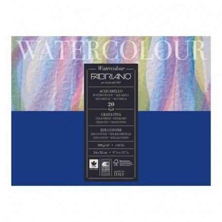 BLOCCO WATERCOLOR FABRIANO 24X32 300GR 2