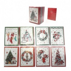 BIGLIETTO DECORO RILEVO BRILLANTINI CON