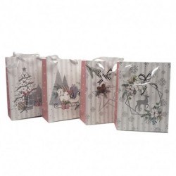BORSA CARTA PICCOLA H.24X18X8CM. NATALE