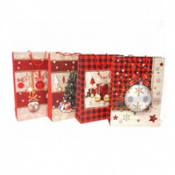 BORSA CARTA XL H.46X33X10CM. C/GLITTER D