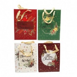 BORSA CARTA H.42X30X12CM DIS.NATALE  -