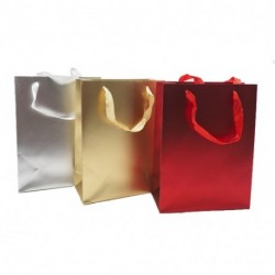 BORSA CARTA H.32X26X10CM. COLORI METALLI