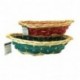 CESTO OVALE LEGNO 46X36/H.12CM. C/FASCIA
