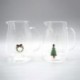 CARAFFA VETRO H22X10,5CM DEC. INT - 1485