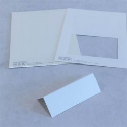 SEGNAPOSTO RETTANGOLARE AVORIO A5 5F.