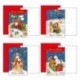 BIGLIETTO BABBO NATALE CON RUDOLPH