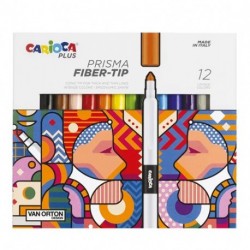 PENNARELLI  PLUS PRISMA FIBER-TIP 12PZ.