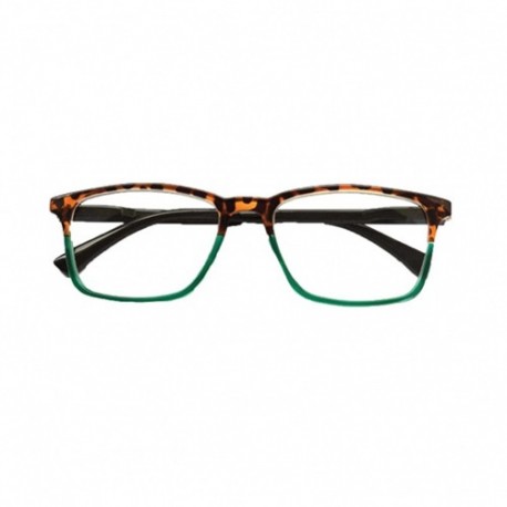 OCCHIALI DOUBLE TARTARUGA VERDE +2,00  -