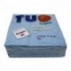 TOVAGLIOLI 33X33 2V AZZURRO -