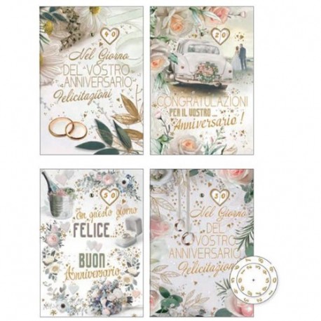 BIGLIETTO ANNIVERSARIO DOPPIA ROT