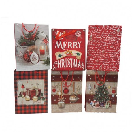 BORSA CARTA XL H.46X33X10CM. DIS.NATALE