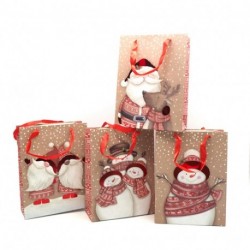 BORSA CARTA MEDIA H.32X26X10CM.NATALE  -