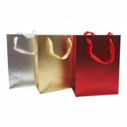 BORSA CARTA H.42X30X12CM. COLORI METALLI