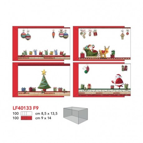 BIGLIETTI NATALE ASS 100/100  -