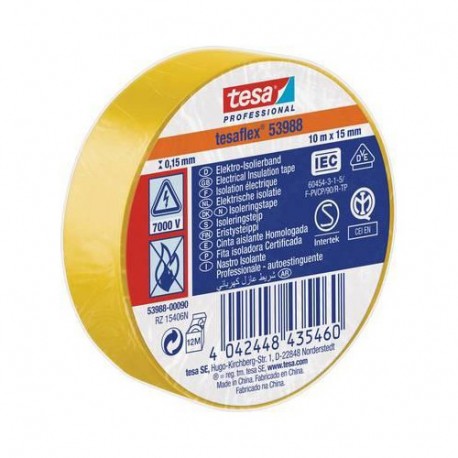 NASTRO TESA ISOLANTE PVC GIALLO 10X15
