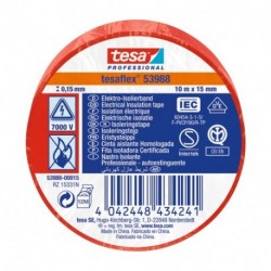 NASTRO TESA ISOLANTE PVC ROSSO 10X15