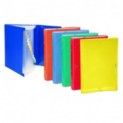 PORTADOCUMENTI A SOFFIETTO 12 TASCHE A5