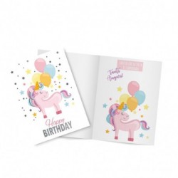 BIGLIETTO COMPLEANNO 11,5X17CM  - 81325