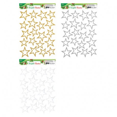 VETROFANIA NATALE STELLE VUOTE  - 80686