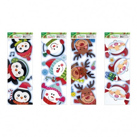 VETROFANIE NATALE COLORATE - 81713