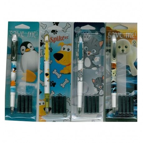 PENNA STILOGRAFICA ANIMALI+2 CARTUCCE