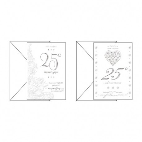 BIGLIETTO MATRIMONIO 25°ANNIV - 17984307