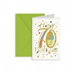BIGLIETTO HAPPY 70TH BIRTHDAY  -