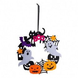 GHIRLANDA HALLOWEEN NERA IN FELTRO DIAM.