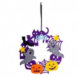 GHIRLANDA HALLOWEEN VIOLA IN FELTRO DIAM